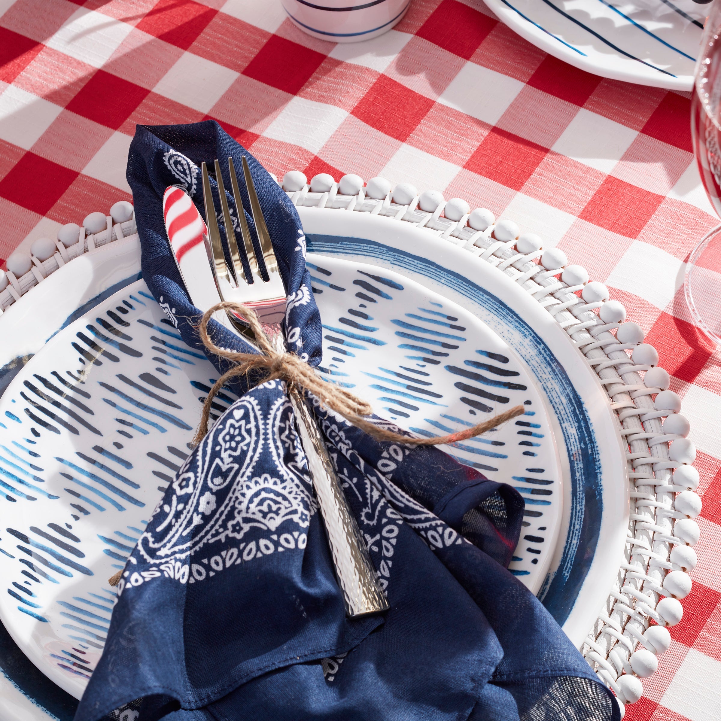 Polka Dot Accent Decorative Plates, Set of 4 - Image 4