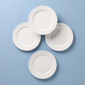 Classic White Accent Decorative Plates, Set of 6