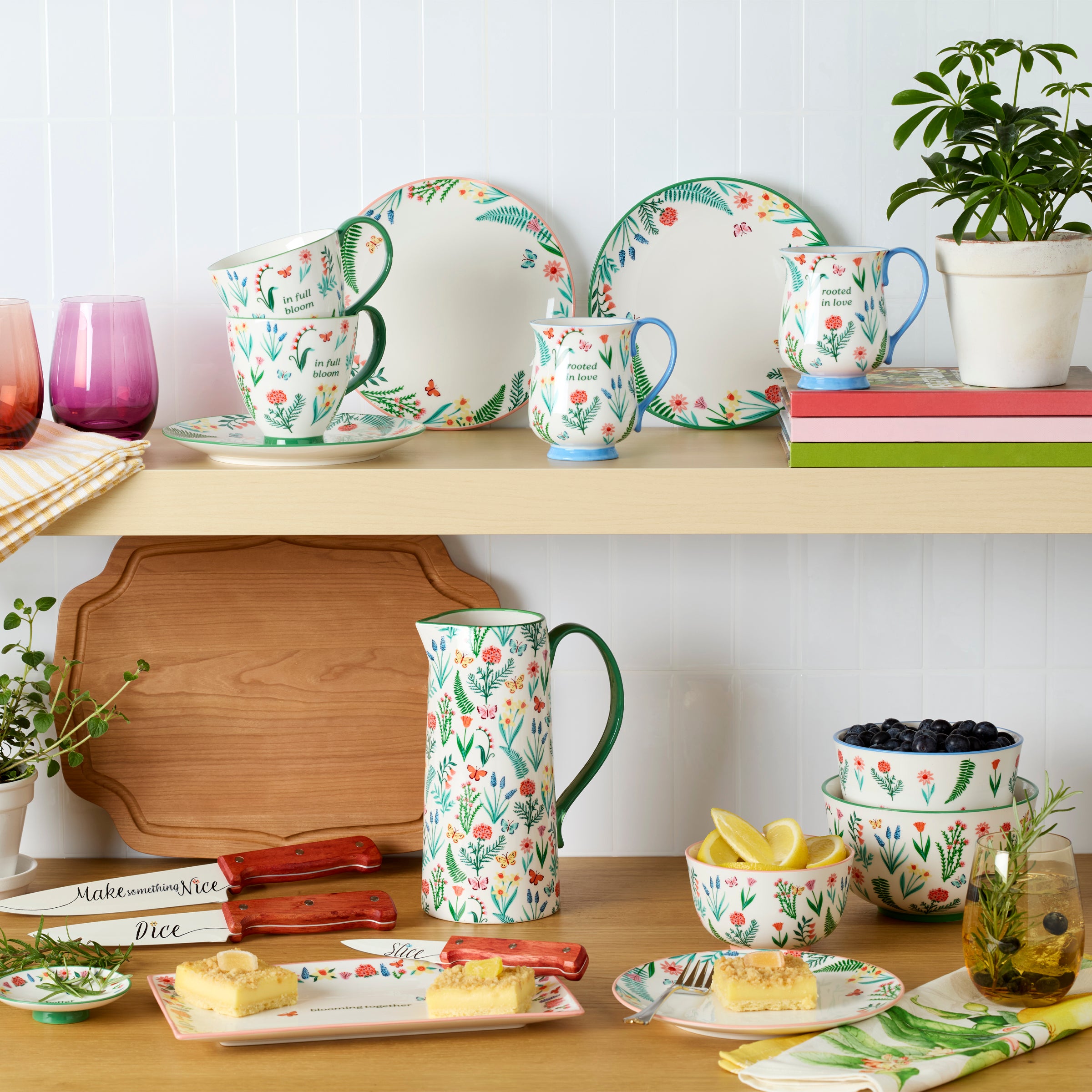 Spring Floral Nesting Bowl Set, 3-Piece - Image 6
