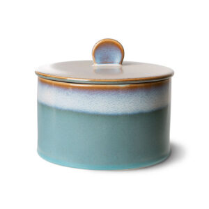 Stoneware Cookie Jar with Lid